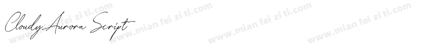 CloudyAurora Script字体转换